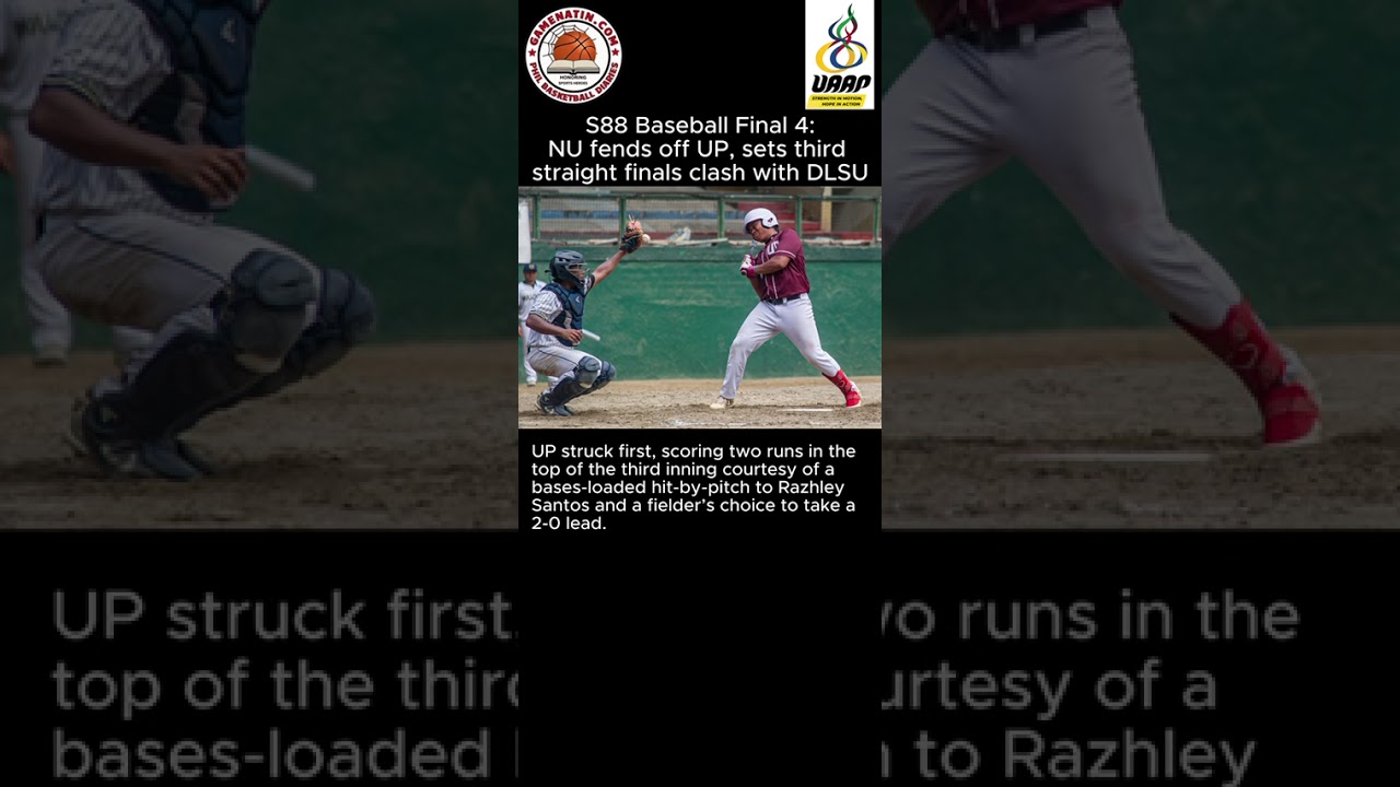 UAAP Men's Baseball: NU overpowers UP to enter Finals vs DLSU