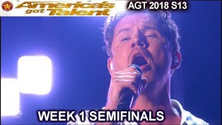 Michael Ketterer “When I Look At You” SIMON Asks Garth Brooks Semifinals America&#39;s Got Talent 2018