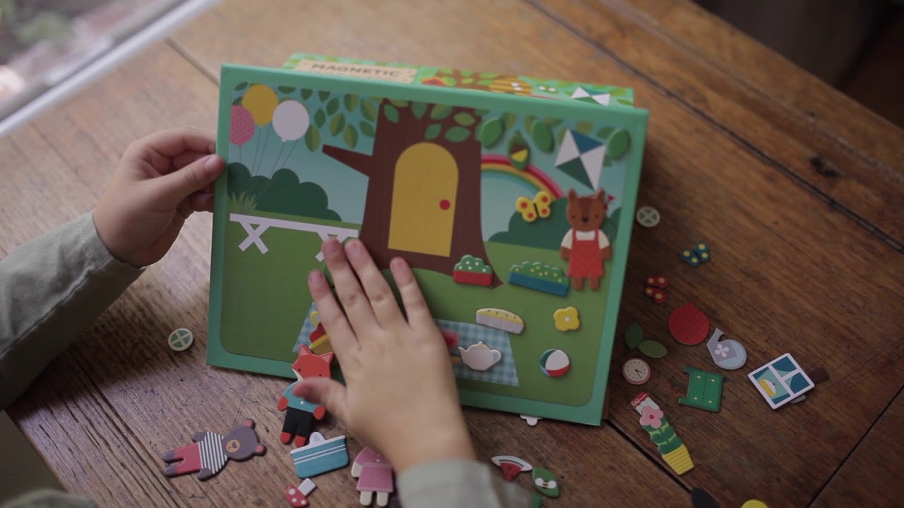 Petit Collage Magnetické divadlo Animal House