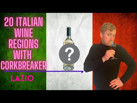 20 Italian Wine Regions with Corkbreaker - Lazio
