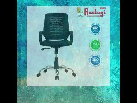 Black office low back mesh executive chair 304, 5 wheels