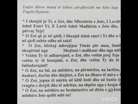 Lutjet e mengjesit e te mbremjes 🙏