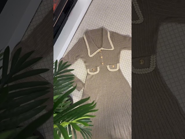 Wool Dres with Coller