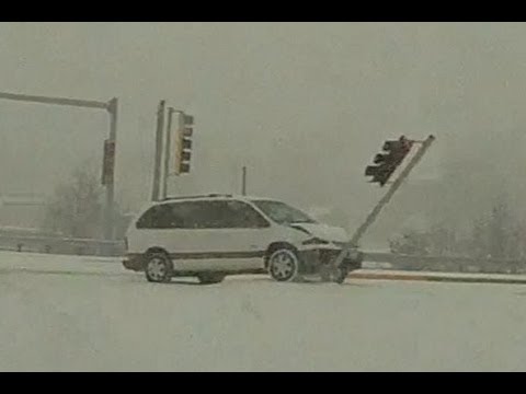 Icy Road Sliding & Spinouts Compilation