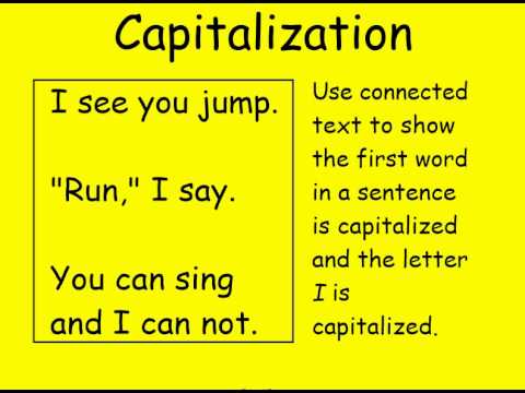 Capitalization in Kindergarten