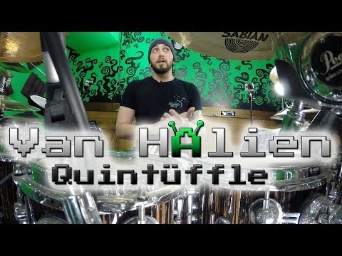 Quintuplet Double Bass Shuffles - Van HAlien groove lesson - The Quintuffle