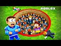 Roblox 100 Players Hole Survive Shiva And Kanzo Gameplay