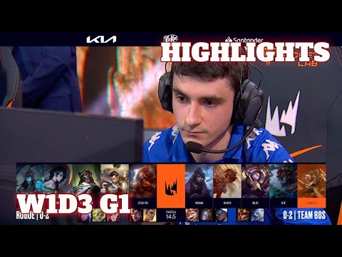 RGE vs BDS - Highlights | Week 1 Day 3 LEC Spring 2024 | Rogue vs Team BDS W1D3