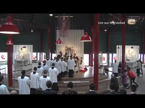 Traditional Latin Mass on Passion Sunday from the FSSP Seminary Wigratzbad 7 April 2019