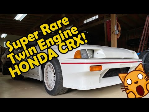 SUPER RARE HONDA CRX! World premire of the only twin engine Honda CRX!