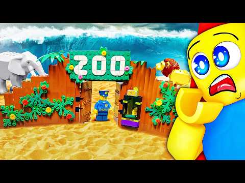 LEGO ZOO vs GIANT TSUNAMI