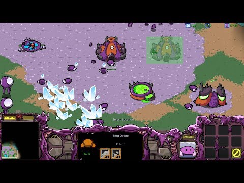 StarCraft: Cartooned (Carbot Remastered) Campaign Zerg Mission 1 - Among the Ruins