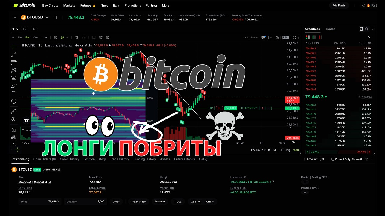 ТОРГУЕМ БИТКОИН 🎢 ПРЯМОЙ ЭФИРИУМ