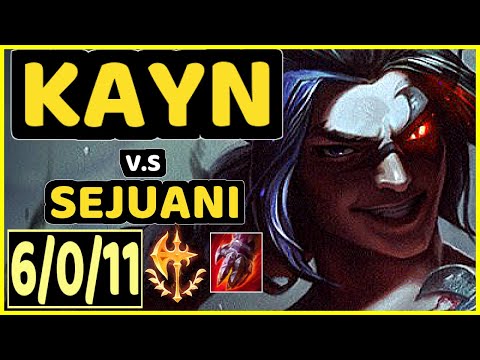 METAPHOR (KAYN) vs SEJUANI - 6/0/11 KDA JUNGLE CHALLENGER GAMEPLAY - NA