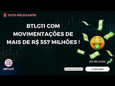 Thumbnail do vídeo: #BTLG11 Vende 2 Ativos por R$557 MILHÕES e GERA LUCRO de 12%. O Que Muda no Fundo?