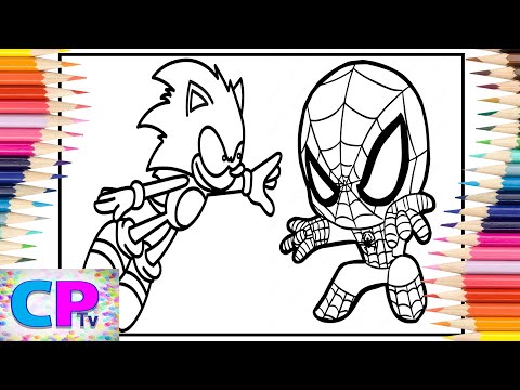 Sonic meets Spiderman Coloring Pages/Disfigure - Blank VIP (feat. Tara Louise) [NCS Release]