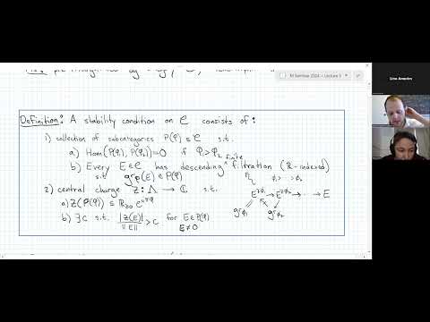 Daniel Halpern-Leistner - Dispatches from the ends of the stability manifold (Lec 3)