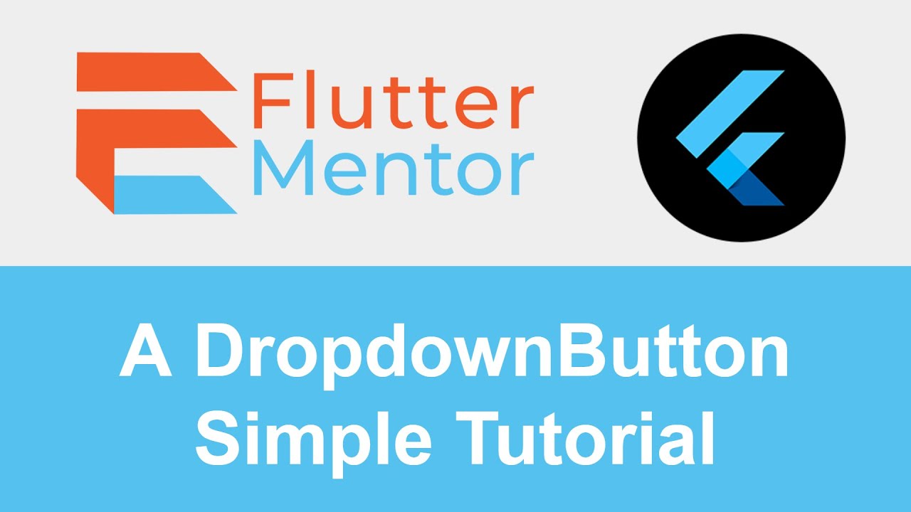 Flutter - DropdownButton Example Tutorial For Beginners