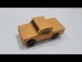 How To Make A Cardboard Pickup Truck Car With Dc Motor And 9v Battery At Home