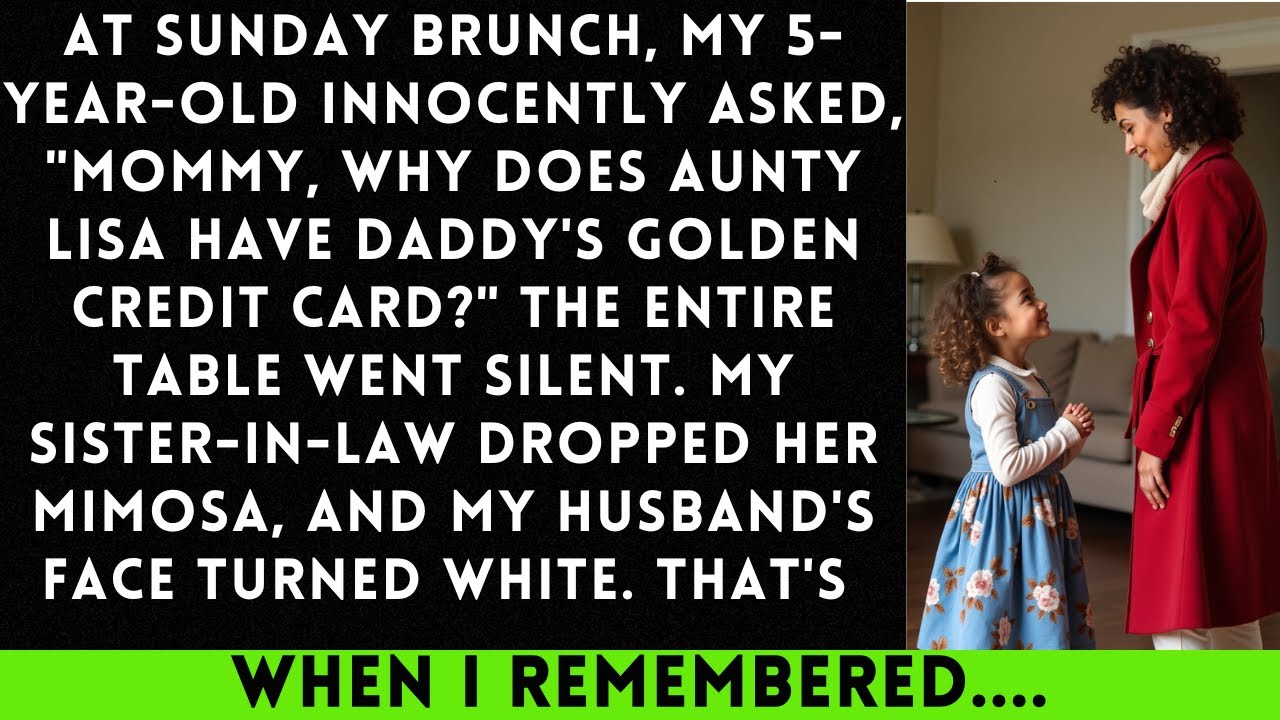 My 5-Year-old Asked 'Why does Aunty have Daddy's credit card?' During Sunday Brunch...