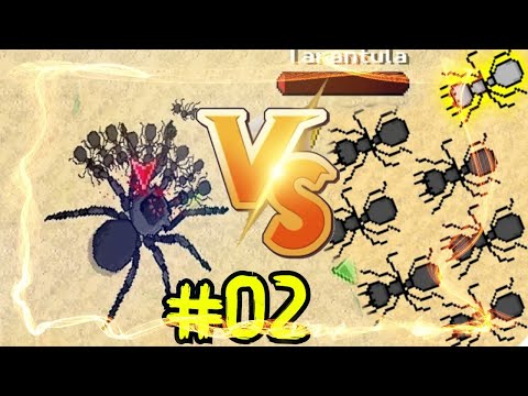 Pocket Ants: Ant Hill Simulator. Let's create soldier ants and destroy TARANTULA! 🐜 #02