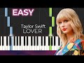 Taylor Swift - Lover EASY Piano Tutorial