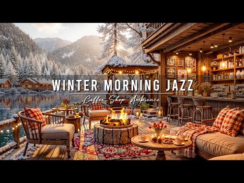 Soft Winter Morning Jazz for Good Mood ⛄ Cozy Coffee Porch Ambience & Relaxing Piano Jazz Music