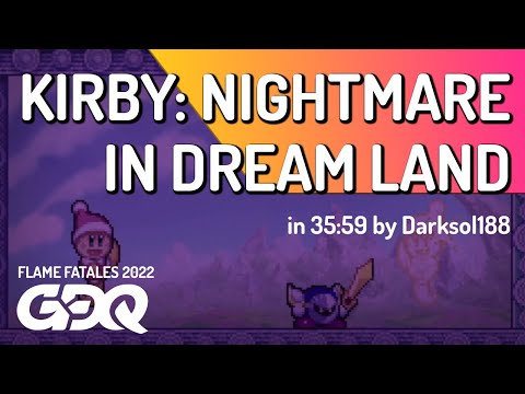 Kirby: Nightmare in Dream Land by Darksol188 in 35:59 - Flame Fatales 2022