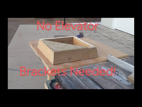 How to Angle Your Hunting Blind Legs with no Elevator Brackets