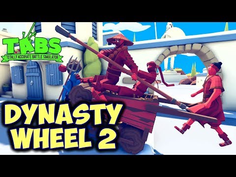 Dynasty Wheel2! Monk+ Ninja + Hwacha Rider vs Every Unit - TABS MODS Unit Possession Update