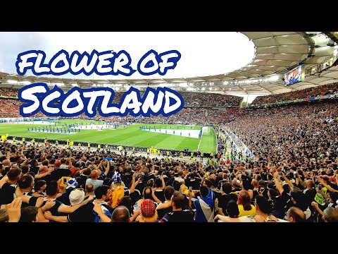 30,000 Scots singing "Flower of Scotland" National Anthem | EURO 2024 | Stuttgart