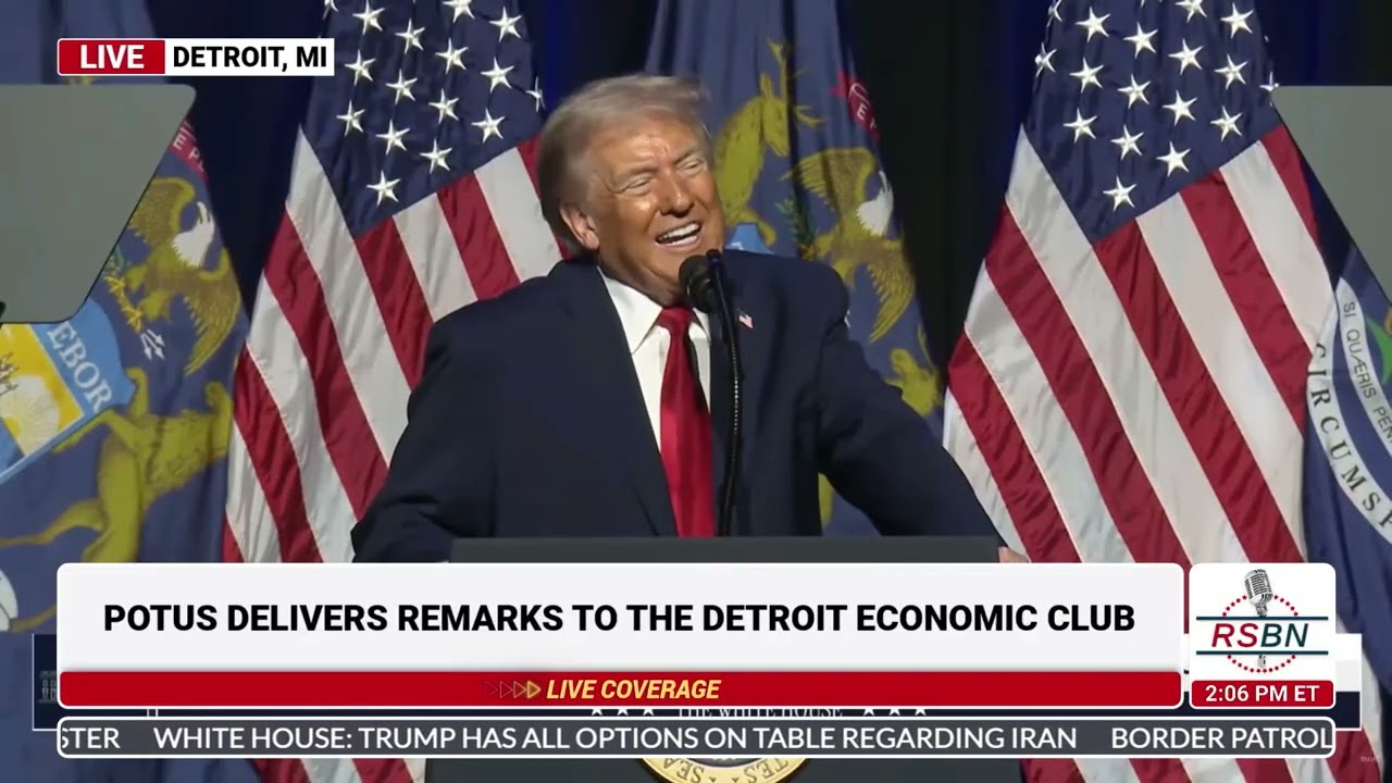 FULL REPLAY: President Trump Delivers Remarks to the Detroit Economic Club - 01/13/26