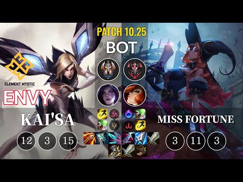 EM Envy Kai'Sa vs Miss Fortune Bot - KR Patch 10.25