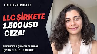 LLC Şirketi ile Reseller Sertifikası Alanlar, Dikkat!