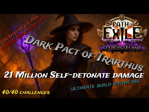 Life Stacking Blood Magic Dark Pact of Trarthus ultimate build guide for 3.27 Keepers of the Flame