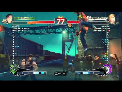 JameZ9 [Ryu] Vs shinbojan [Cody] SSF4 AE Online Ranked Matches - PSN