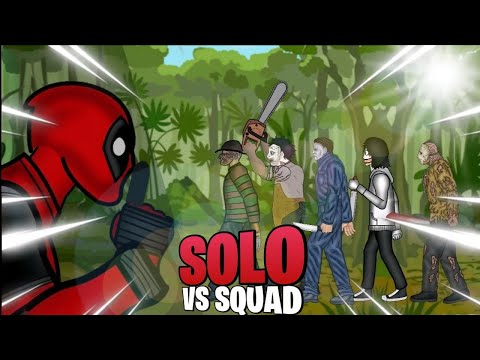 Deadpool Vs Jason, Jeff, Michael, Freddy, Leatherface - Drawing Cartoons 2 Animation.