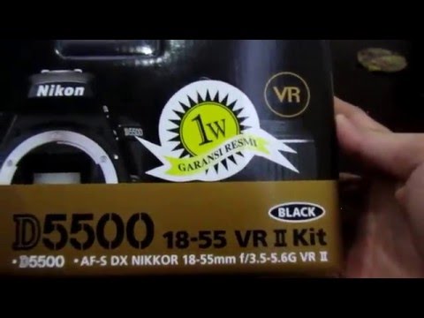 Unboxing Nikon D5500 18-55mm VR II Kit