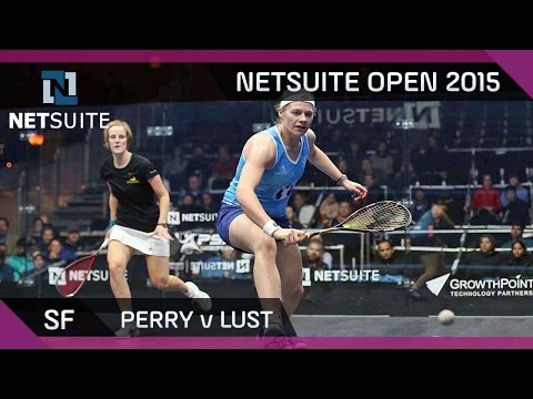 Squash: NetSuite Open 2015 Semi-Final Highlights - Perry v Lust