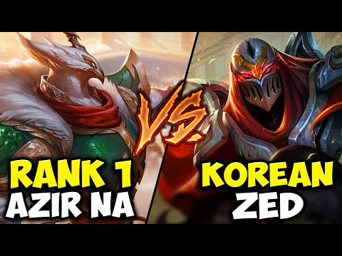 I showed this Korean Zed player why I'm the Rank 1 Azir NA | CLIMB TO KR CHALLENGER