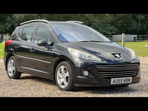 2009 Peugeot 207 SW 1.6 HDi Sport Euro 4 5dr 78,000 miles Diesel Manual Black 3 owners Estate 2Keys