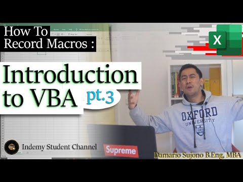 How to Run Macros : Introduction to VBA episode 3
