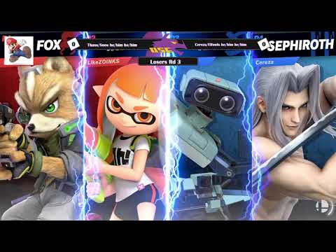 Cereza/Elfowls (ROB & Sepiroth) vs Thass/Soos (Fox & Inkling) Shield Break Doubles Top 8