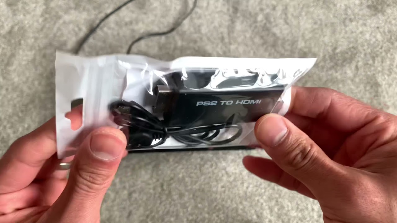 Guide til tilslytning af PS2 HDMI adapter