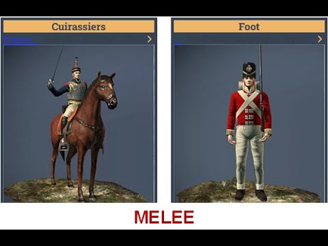 Napoleon: Total War 1vs1: Cuirassiers vs Foot (MELEE COMBAT) | Rematch