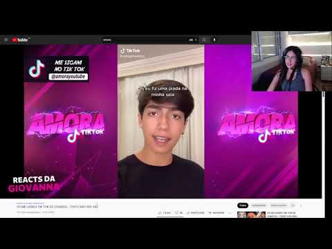 GIOVANNA REAGINDO OS MELHORES TIK TOK DE COMÉDIA - TENTE NÃO RIR! #84