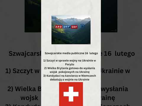 Szwajcarskie media publiczne 16 lutego