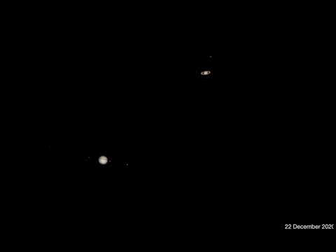 Jupiter and Saturn Great Conjunction: The Movie