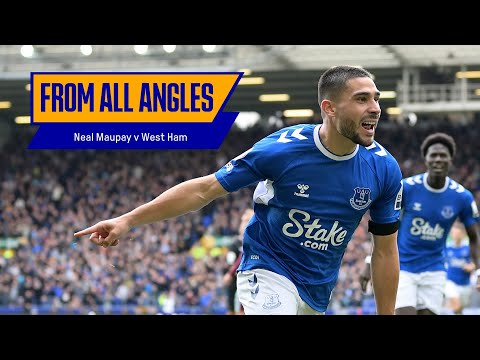FROM ALL ANGLES: NEAL MAUPAY'S FIRST EVERTON GOAL! | New signing hits the winner against West Ham