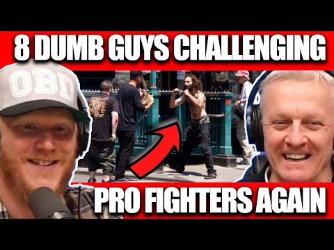8 Dumb Regular Guys Challenging Pro Fighters Again | OFFICE BLOKES REACT!!